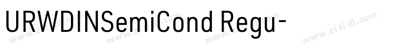 URWDINSemiCond Regu字体转换